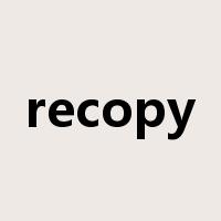 recopy是什么意思