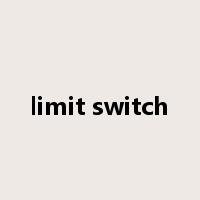 limit switch是什么意思