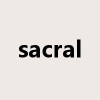 sacral是什么意思