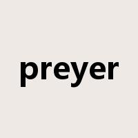 preyer是什么意思