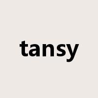 tansy是什么意思
