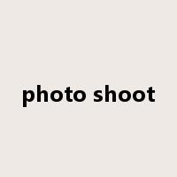 photo shoot是什么意思