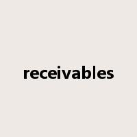 receivables是什么意思