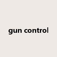 gun control是什么意思