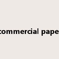 commercial paper是什么意思