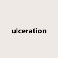 ulceration是什么意思