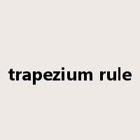 trapezium rule是什么意思