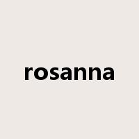 rosanna是什么意思