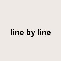 line by line是什么意思