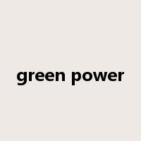 green power是什么意思