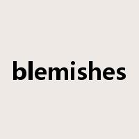 blemishes是什么意思