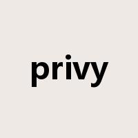 privy是什么意思