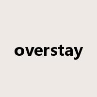 overstay是什么意思