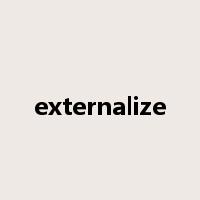 externalize是什么意思