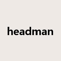 headman是什么意思