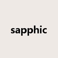 sapphic是什么意思