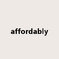 affordably是什么意思