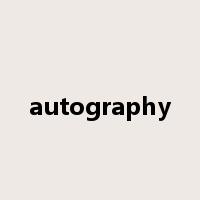 autography是什么意思
