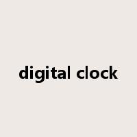 digital clock是什么意思