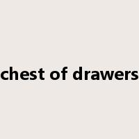 chest of drawers是什么意思