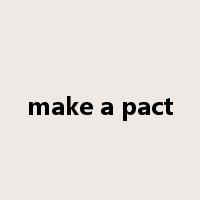 make a pact是什么意思