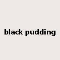 black pudding是什么意思
