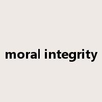 moral integrity是什么意思