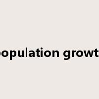 population growth是什么意思