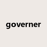 governer是什么意思
