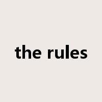 the rules是什么意思