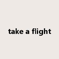 take a flight是什么意思
