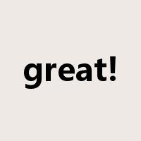 great!是什么意思