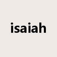 isaiah是什么意思