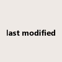 last modified是什么意思