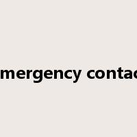 emergency contact是什么意思