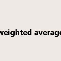 weighted average是什么意思