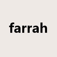 farrah是什么意思