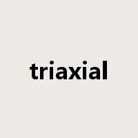 triaxial是什么意思