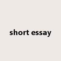short essay是什么意思