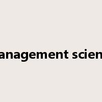 management science是什么意思