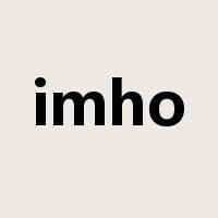 imho是什么意思