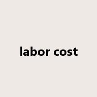 labor cost是什么意思