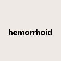 hemorrhoid是什么意思