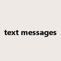 text messages是什么意思