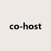 co-host是什么意思