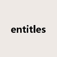 entitles是什么意思