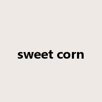 sweet corn是什么意思