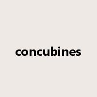 concubines是什么意思