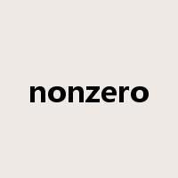 nonzero是什么意思