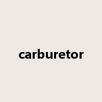 carburetor是什么意思
